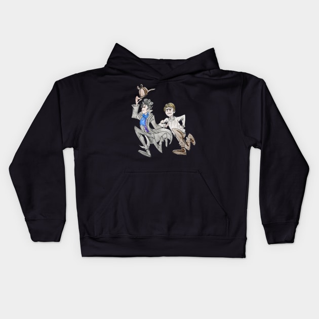 Sherlock doodle Kids Hoodie by giuliadrawsstuff